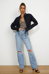ABRAND A '94 High Straight Suzie Rip Jeans Light Vintage Blue