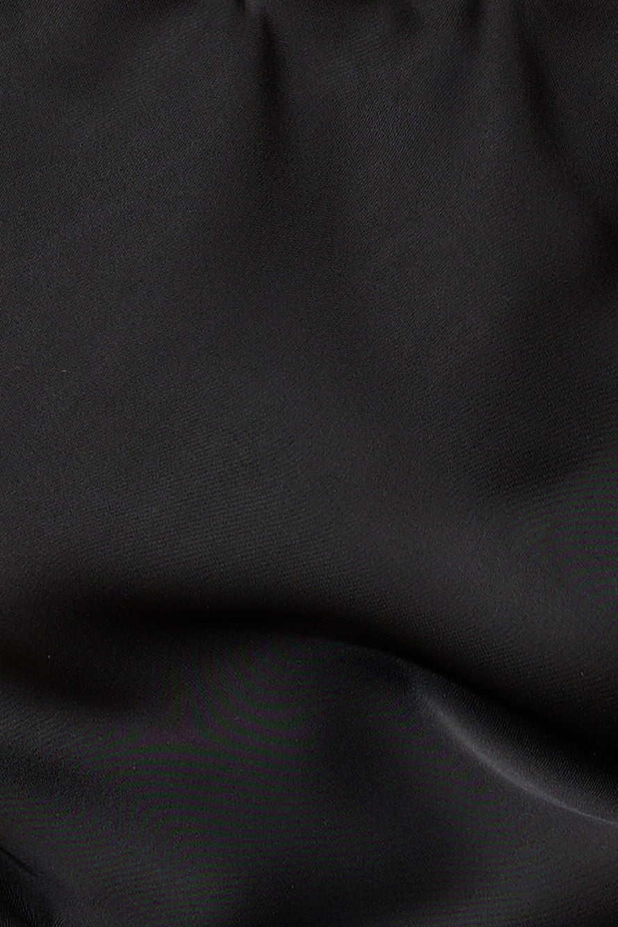 Fresh Style Satin Top Black