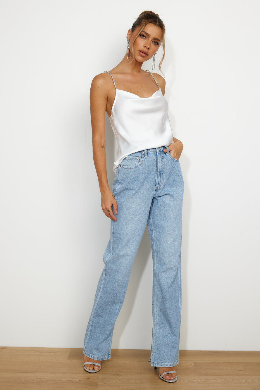 LEE  High Straight 80 Jeans Split Blue