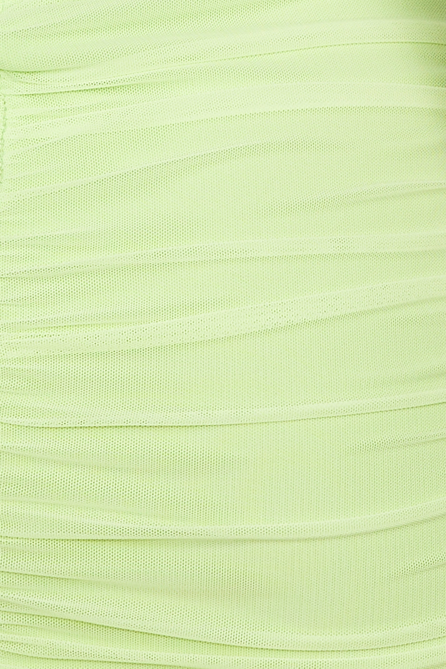 Mood To Club Mini Dress Lime