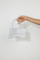 BILLINI  Alana Cross Body Bag Silver Diamante
