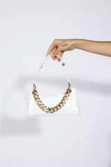 BILLINI Violett Shoulder Bag White Croc