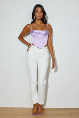 Bold Steps Crop Lilac