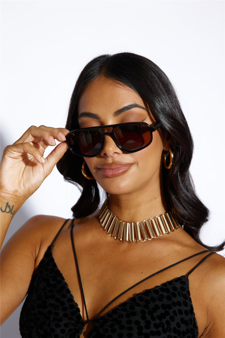 BANBE The Ashley Sunglasses Black Caramel