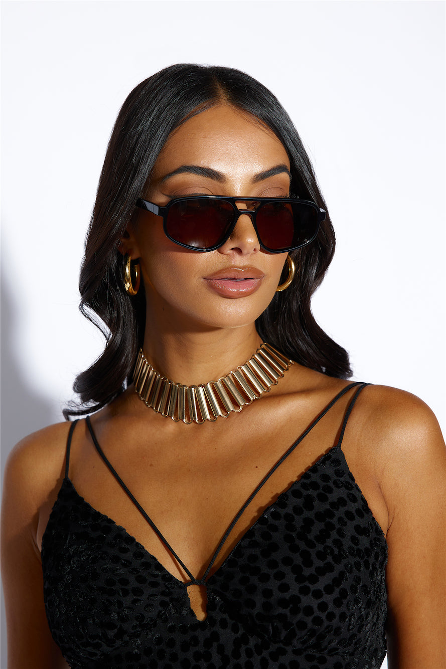 BANBE The Ashley Sunglasses Black Caramel