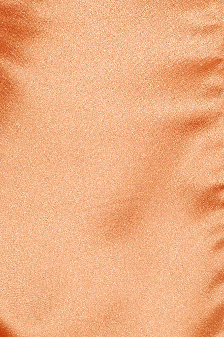 Elle Satin Dress Orange