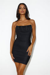 Love To Set Trends Mini Dress Black