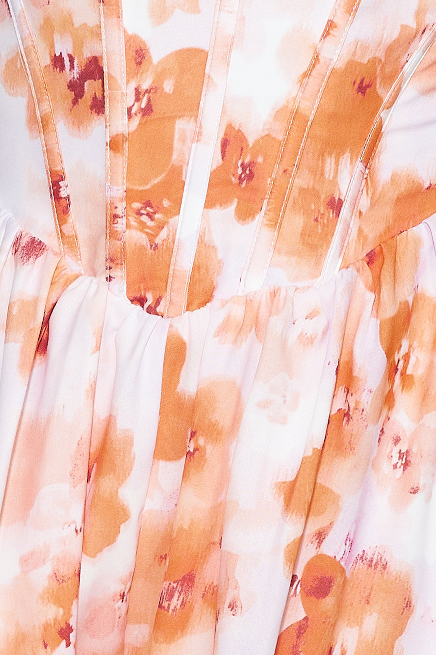Fly Away Girl Romper Orange