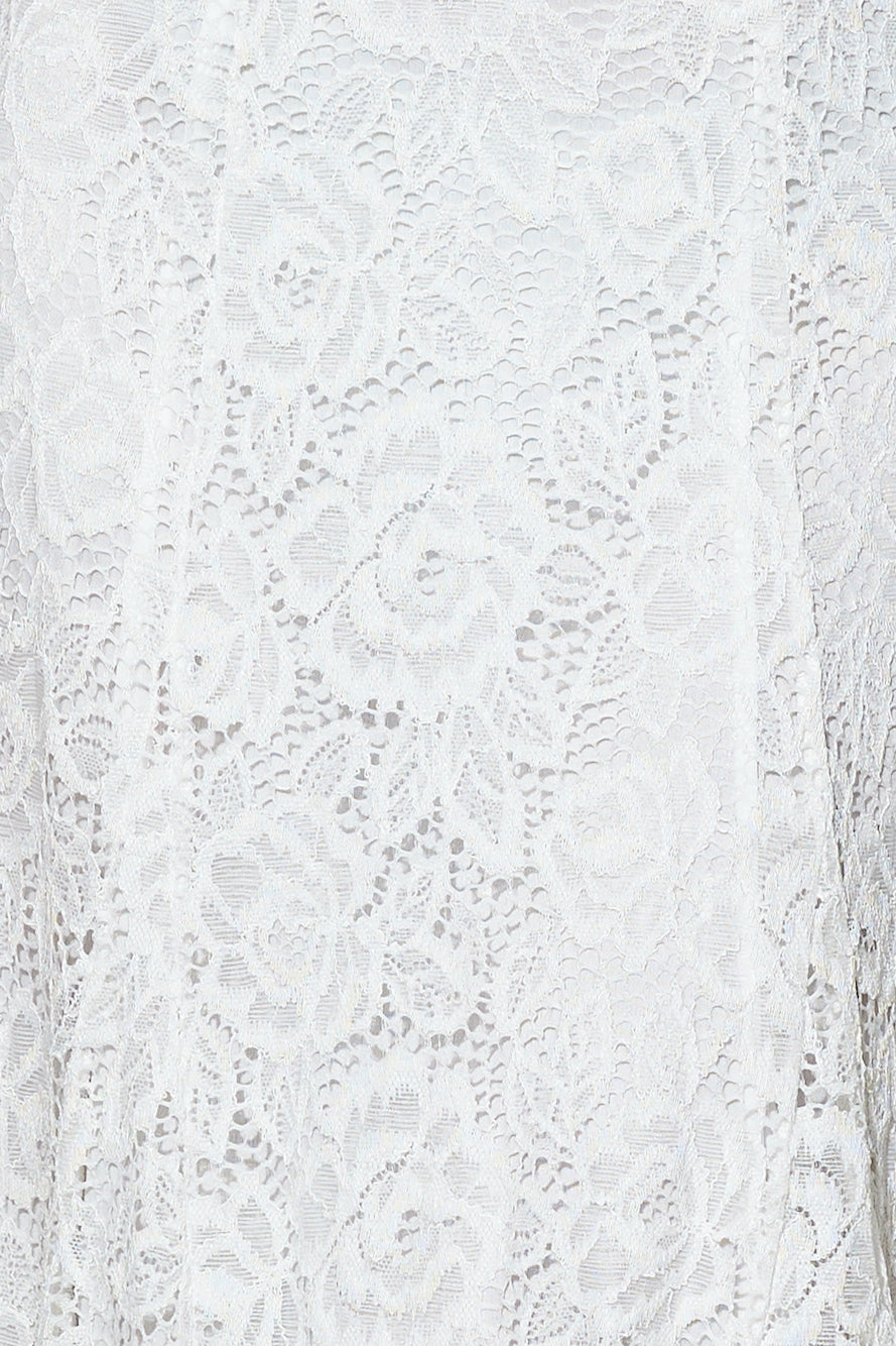 Garden Parties Midi Dress White