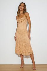 Garden Parties Midi Dress Orange