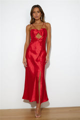 Charming Dance Maxi Dress Red