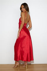 Charming Dance Maxi Dress Red