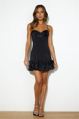 Celeb Style Mini Dress Black