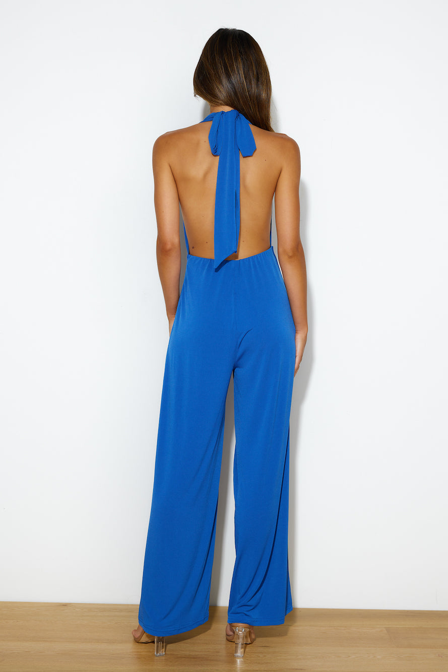 Party Now Jumpsuit Blue