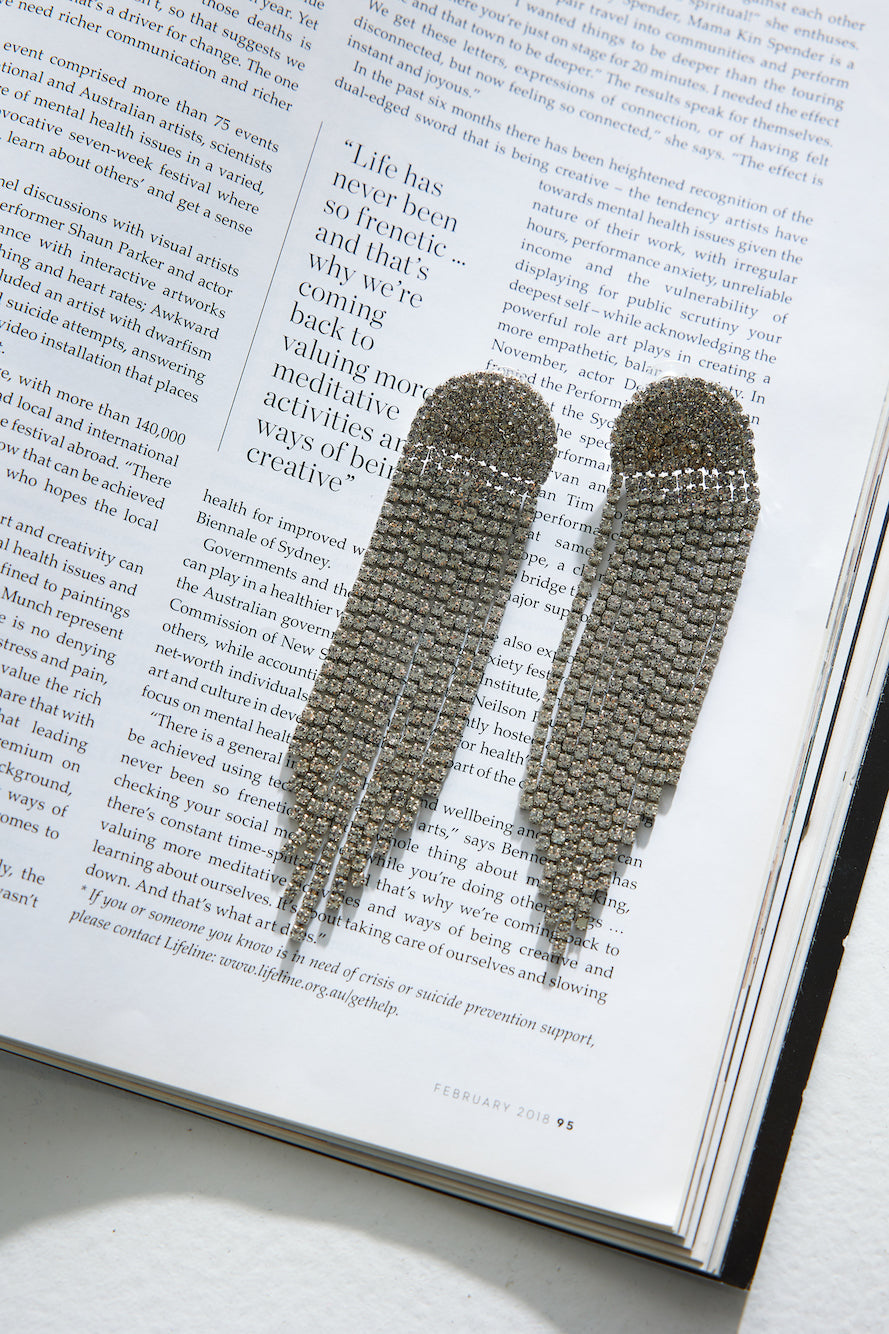Dazzling Sunbeam Earrings Silver