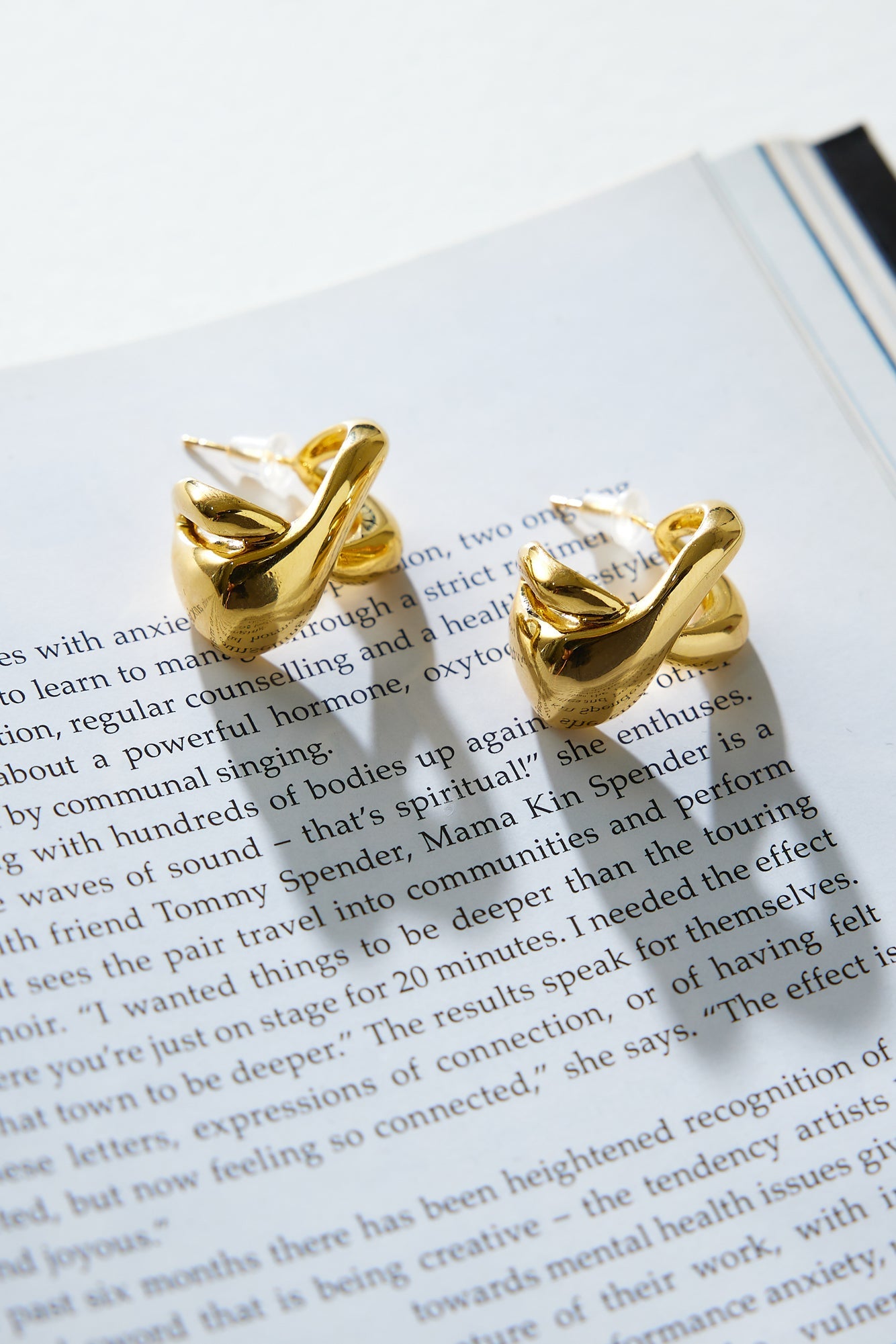 18k Gold Plated Lover Of Love Earrings Gold