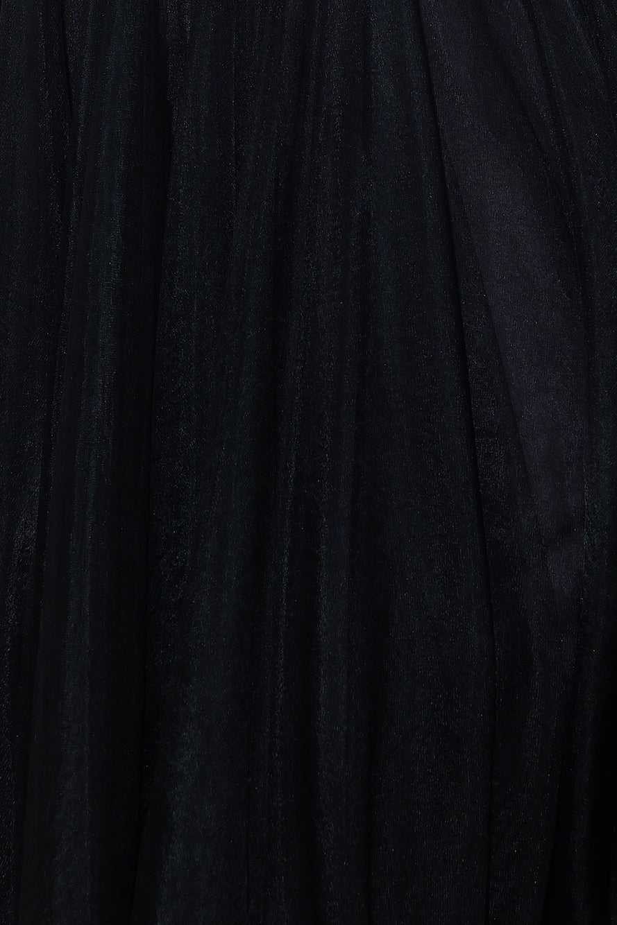 Glam Feeling Tulle Midi Dress Black