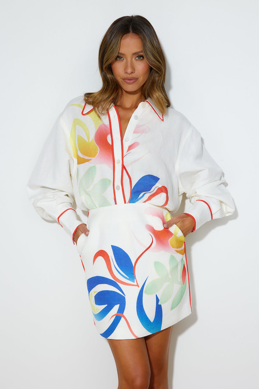 C/MEO COLLECTIVE Hyperreal Skirt Abstraction