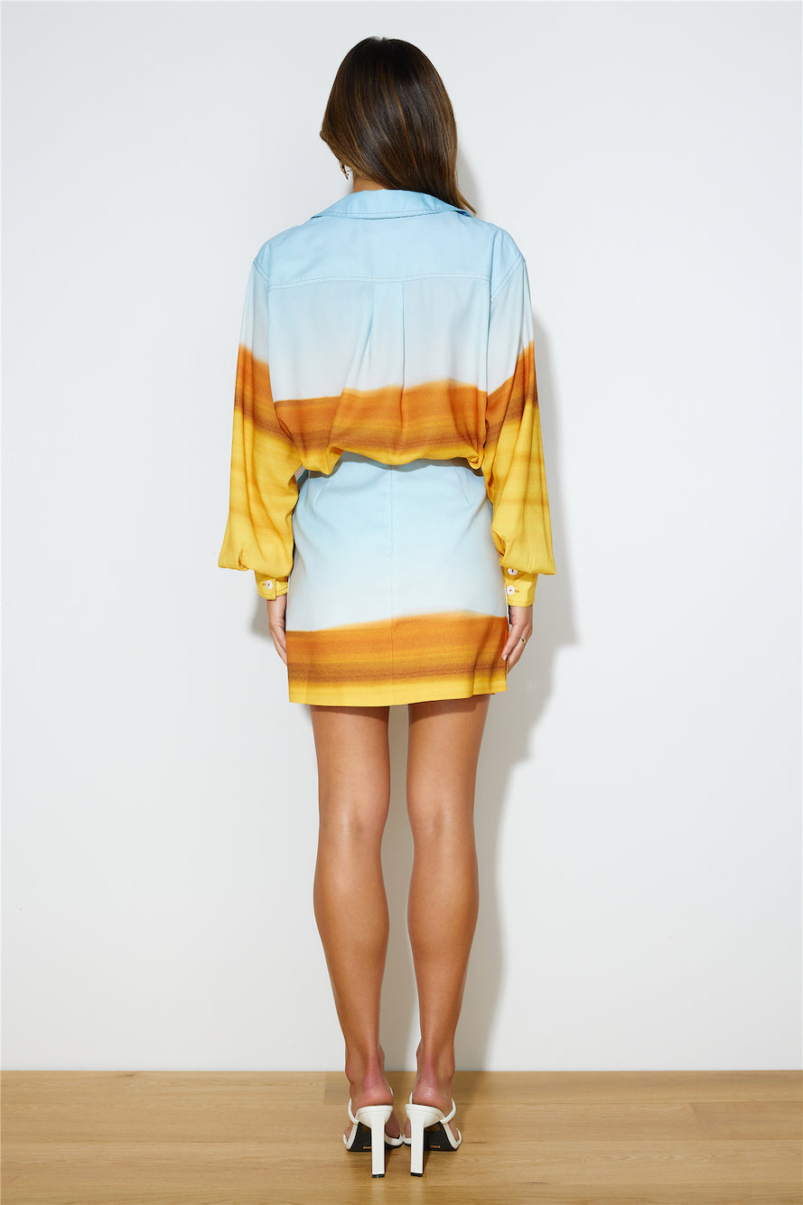 C/MEO COLLECTIVE Vertigo Skirt Landscape