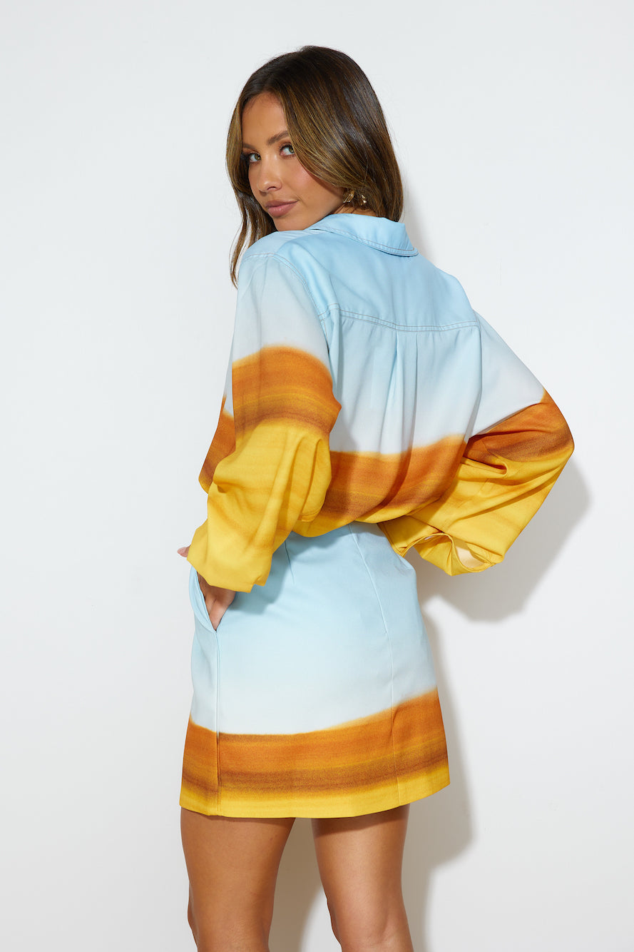 C/MEO COLLECTIVE Vertigo Skirt Landscape