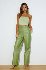 FINDERS KEEPERS Quinn Knit Top Lime