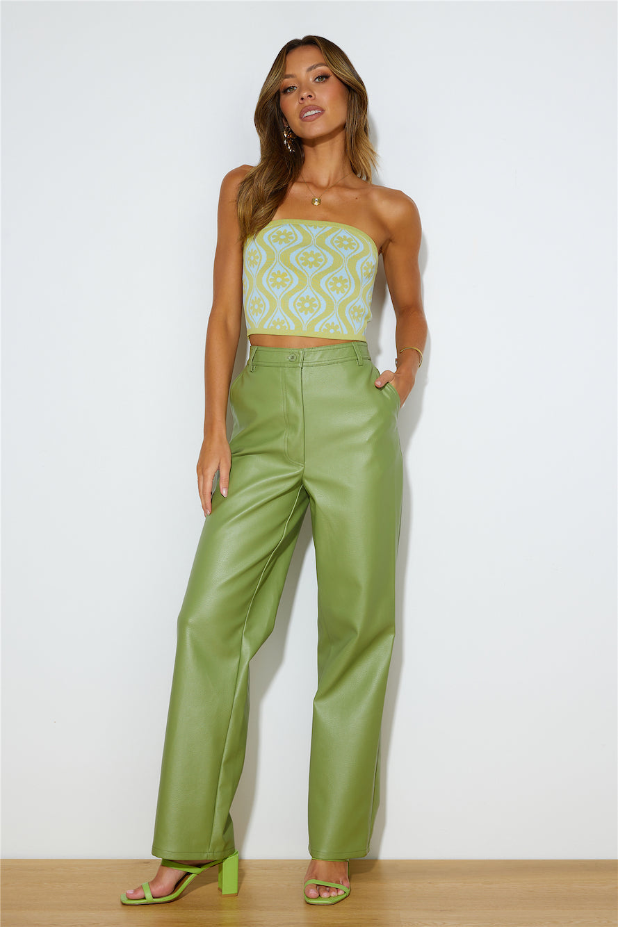 FINDERS KEEPERS Mia Pu Pants Khaki