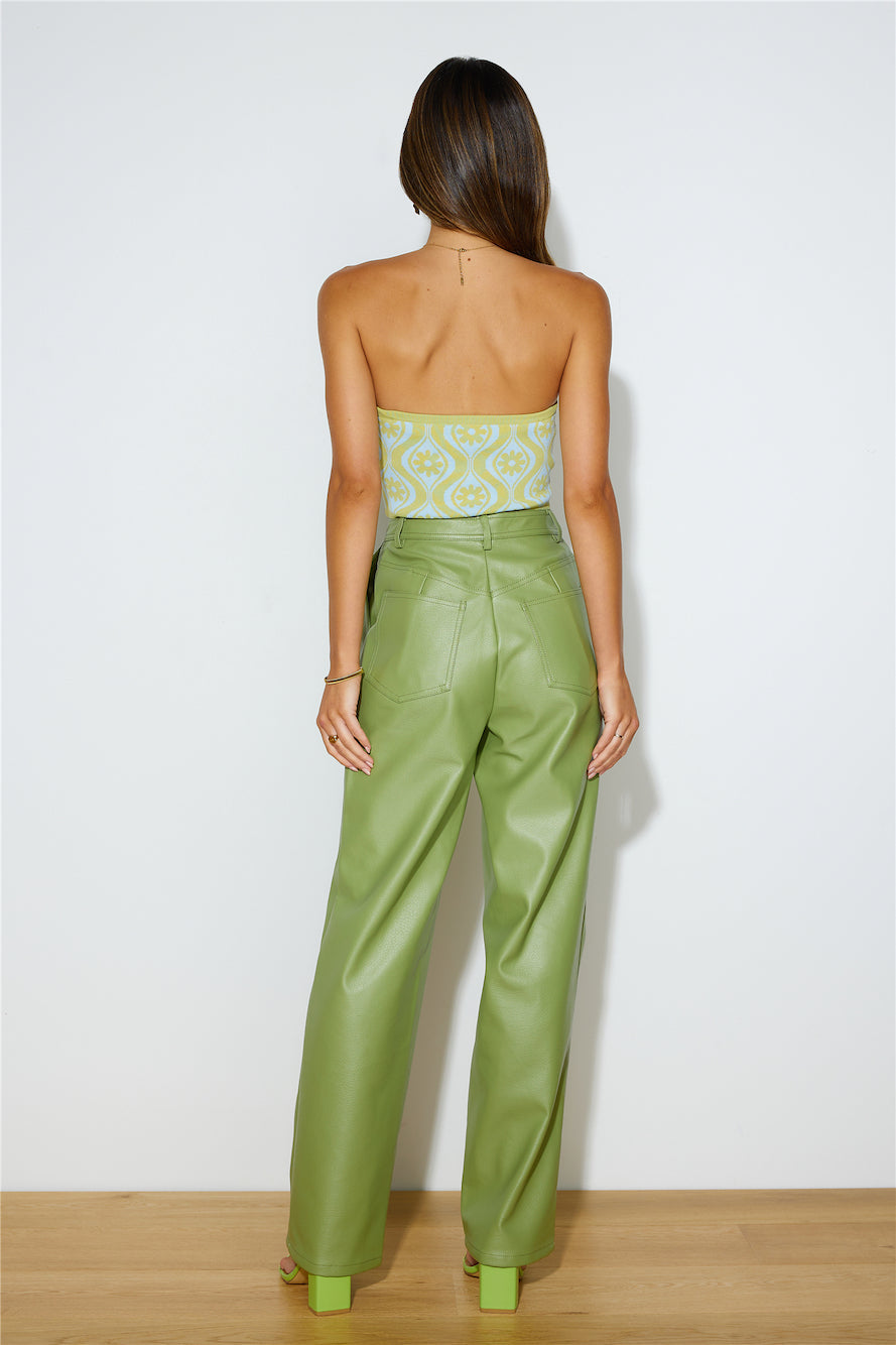 FINDERS KEEPERS Mia Pu Pants Khaki