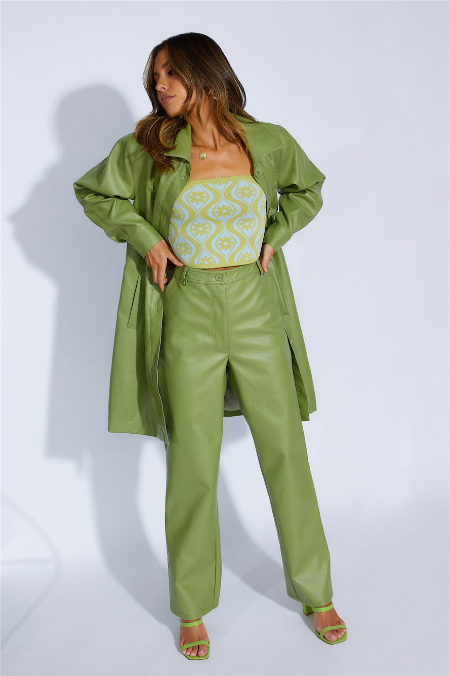 FINDERS KEEPERS Mia Pu Pants Khaki