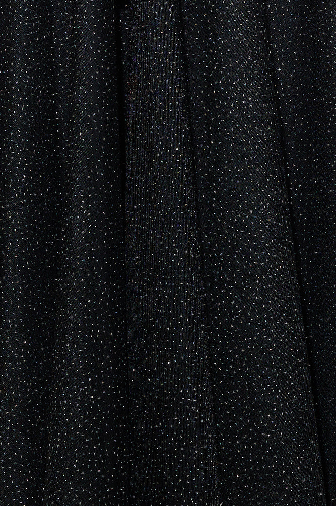 Glitter Sprinkle Midi Dress Black