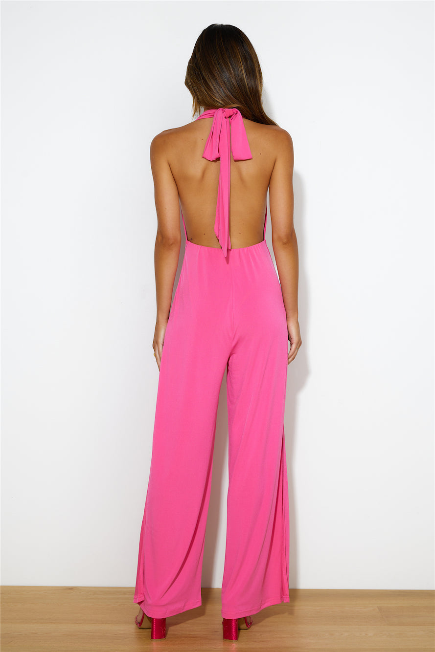 Party Now Jumpsuit Pink