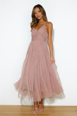 Be Seen In This Midi Dress Pink