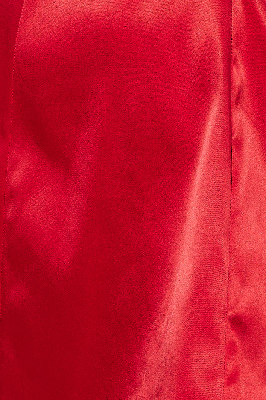 Ladylike Mini Dress Red