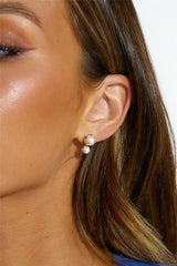 Pearl Drop Earrings Gold