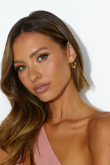 18k Gold Plated Lover Of Love Earrings Gold