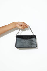 BILLINI Danny Cross Body Bag Black Croc