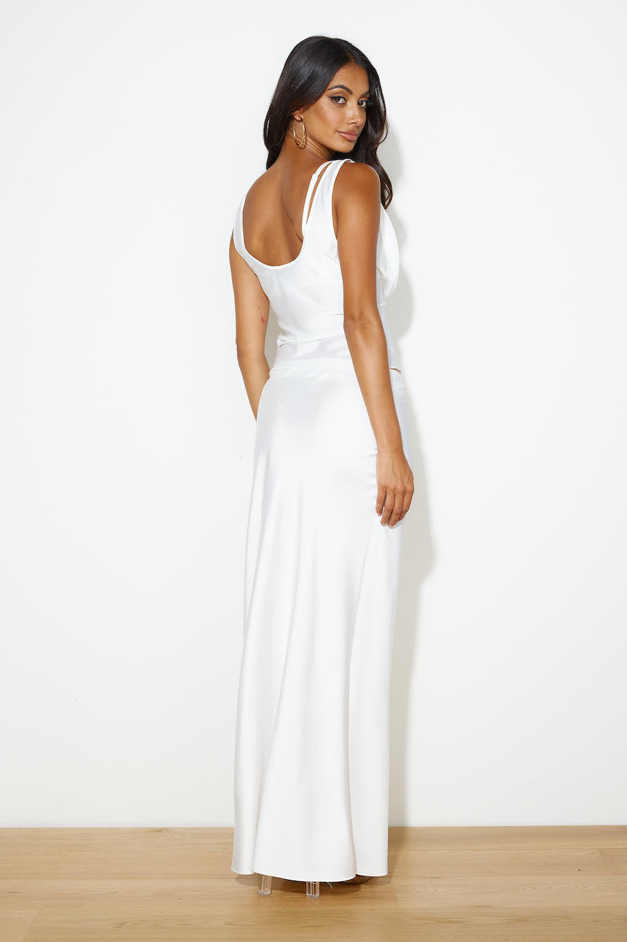 LIONESS Marmont Maxi Skirt Porcelain
