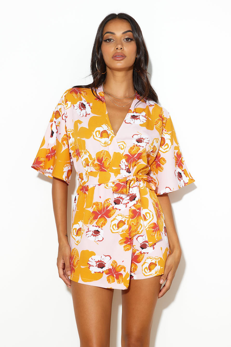 HELLO MOLLY Cutely Abloom Romper Multi