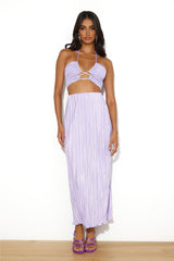 It's Giving Vibes Maxi Skirt Lilac