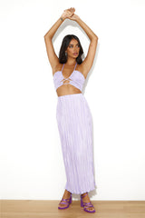 It's Giving Vibes Crop Top Lilac