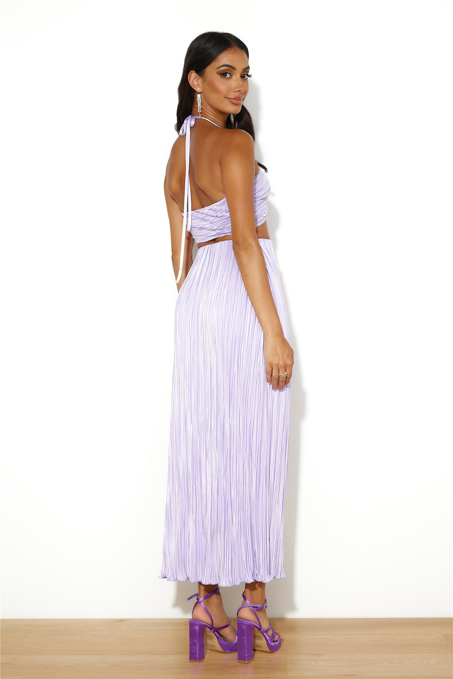 It's Giving Vibes Maxi Skirt Lilac