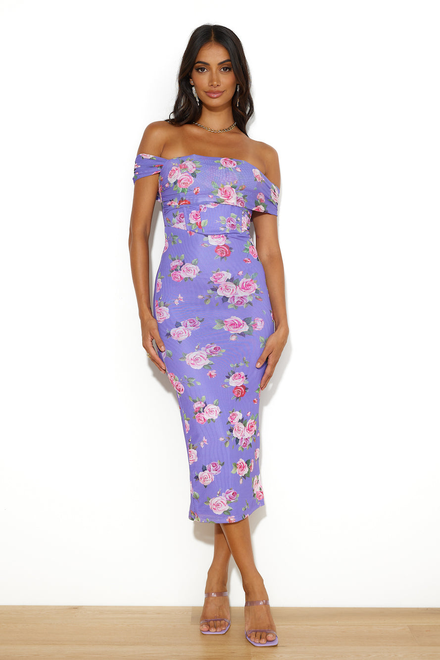 Girl With Style Midi Dress Purple