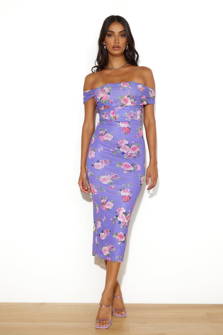 Girl With Style Midi Dress Purple
