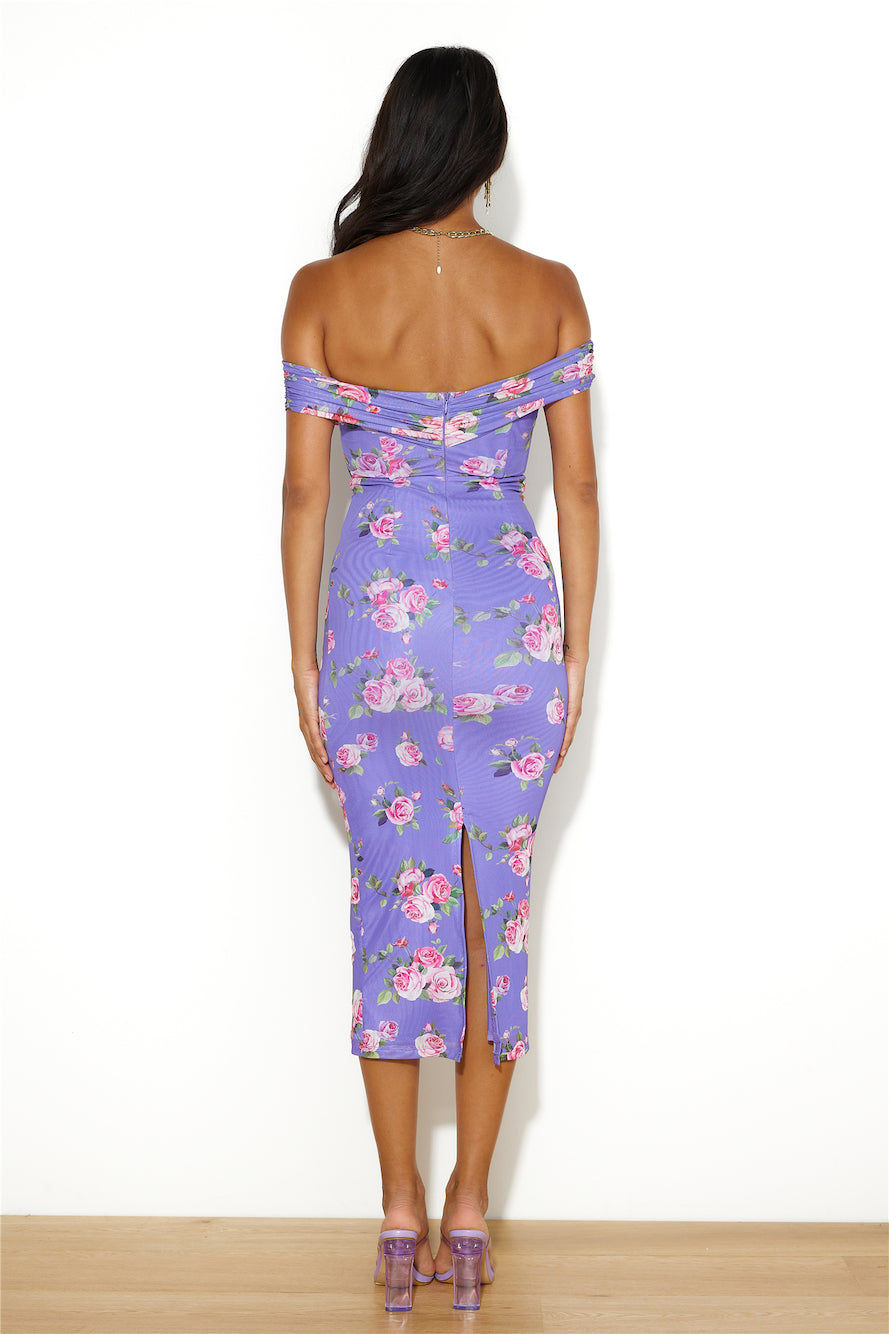 Girl With Style Midi Dress Purple
