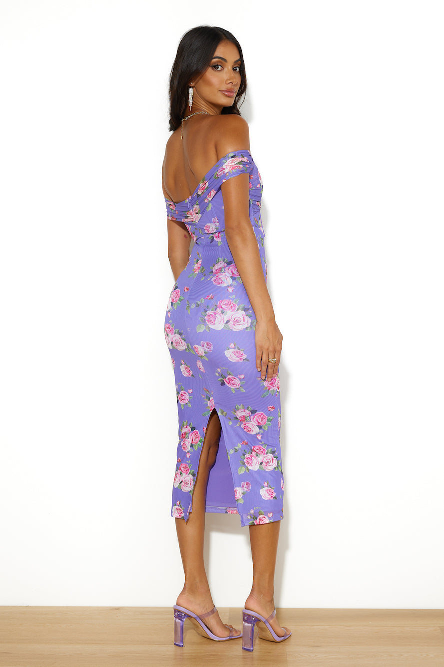 Girl With Style Midi Dress Purple