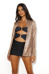 C/MEO COLLECTIVE After Dark Shirt Rose Gold