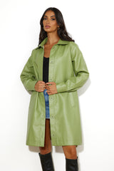 FINDERS KEEPERS Mia Pu Trench Coat Khaki