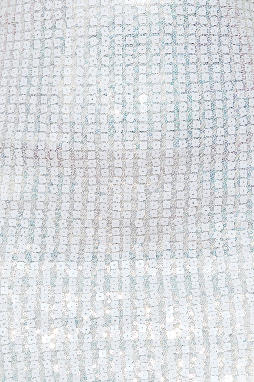 HELLO MOLLY Extra Girls Only Dress White Sequin