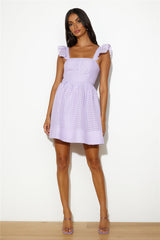 Flare It Out Mini Dress Lilac