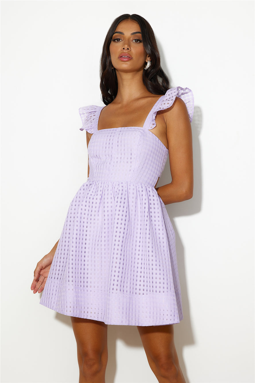 Flare It Out Mini Dress Lilac