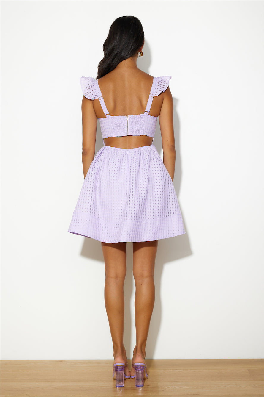 Flare It Out Mini Dress Lilac